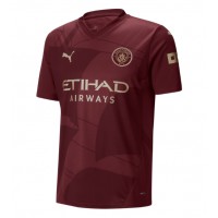 Maglia Calcio Manchester City Erling Haaland #9 Terza Divisa 2024-25 Manica Corta